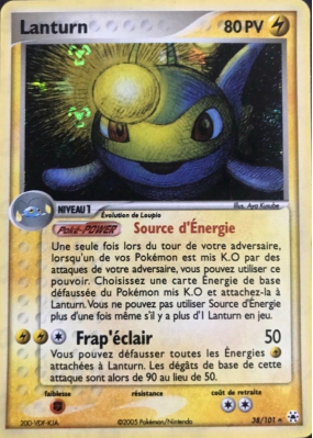 Carte Pokémon Lanturn 38/101 Peu commune Légendes Oubliées