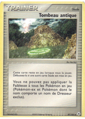 Carte Pokémon Tombeau antique 87/101 Peu commune Légendes Oubliées