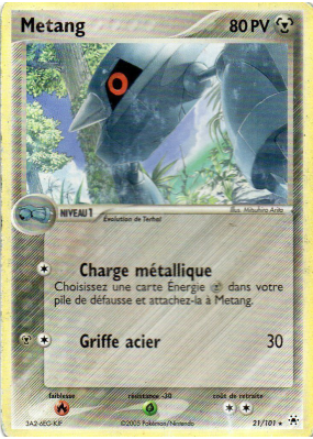 Carte Pokémon Metang 21/101 Rare Légendes Oubliées
