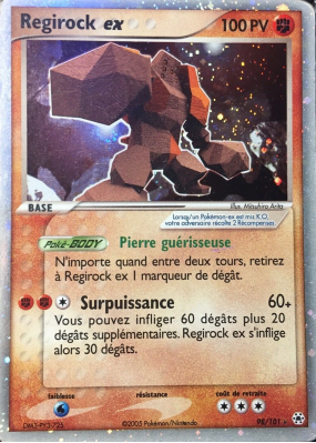 Carte Pokémon Regirock ex 98/101 Ultra Rare Légendes Oubliées