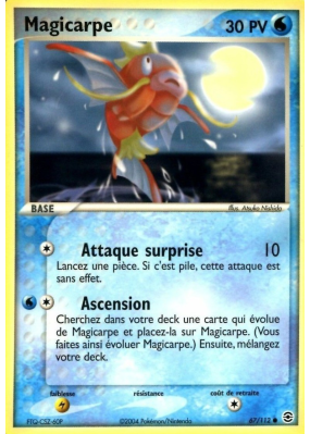 Carte Pokémon Magicarpe 67/112 Commune Rouge Feu & Vert Feuille