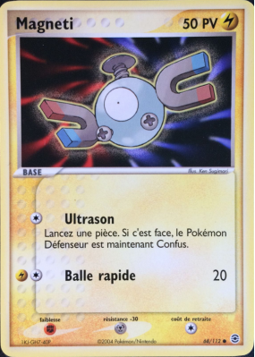 Carte Pokémon Magneti 68/112 Commune Rouge Feu & Vert Feuille