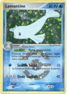 Carte Pokémon Lamantine 3/112 Holographique Rouge Feu & Vert Feuille