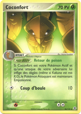 Carte Pokémon Coconfort 36/112 Peu commune Rouge Feu & Vert Feuille