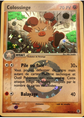 Carte Pokémon Colossinge 28/112 Rare Rouge Feu & Vert Feuille