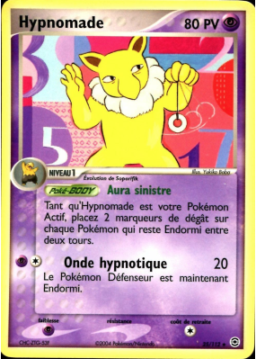 Carte Pokémon Hypnomade 25/112 Rare Rouge Feu & Vert Feuille
