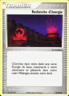 Carte Pokémon Recherche d'énergie 90/109 Commune Rubis & Saphir