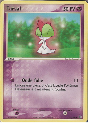 Carte Pokémon Tarsal 66/109 Commune Rubis & Saphir