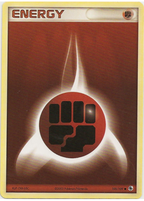 Carte Pokémon Énergie Combat 105/109 Commune Rubis & Saphir