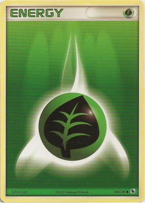 Carte Pokémon Énergie Plante 104/109 Commune Rubis & Saphir