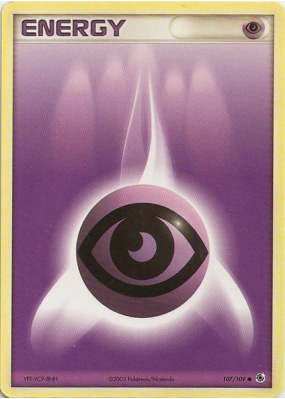 Carte Pokémon Énergie Psy 107/109 Commune Rubis & Saphir