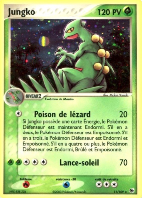 Carte Pokémon Jungko 11/109 Holographique Rubis & Saphir