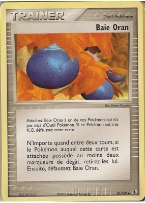 Carte Pokémon Baie Oran 85/109 Peu commune Rubis & Saphir