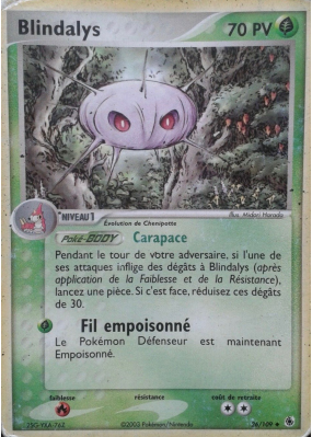 Carte Pokémon Blindalys 26/109 Peu commune Rubis & Saphir