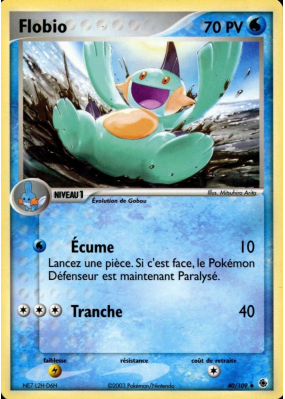 Carte Pokémon Flobio 40/109 Peu commune Rubis & Saphir