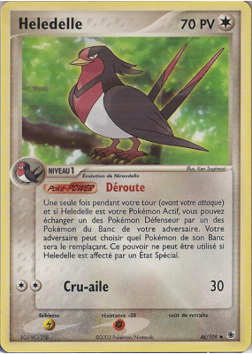 Carte Pokémon Heledelle 46/109 Peu commune Rubis & Saphir