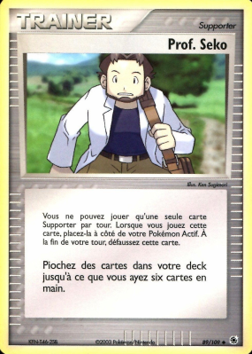Carte Pokémon Prof. Seko 89/109 Peu commune Rubis & Saphir