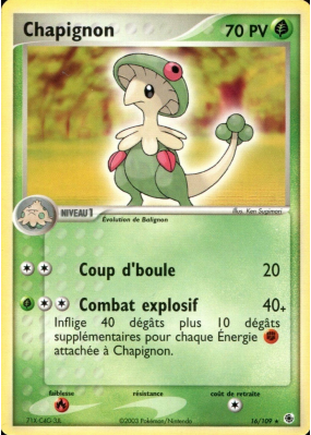 Carte Pokémon Chapignon 16/109 Rare Rubis & Saphir