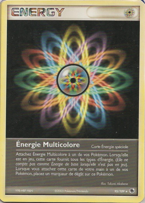 Carte Pokémon Énergie Multicolore 95/109 Rare Rubis & Saphir