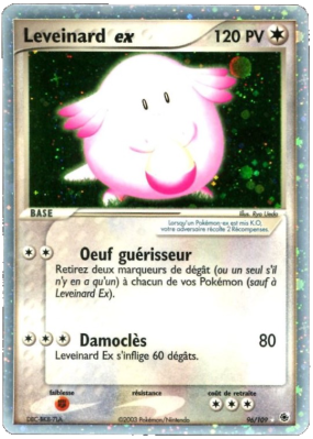 Carte Pokémon Leveinard ex 96/109 Ultra Rare Rubis & Saphir
