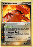 Carte Pokémon Groudon de Team Magma 9/95 Holographique Team Magma VS Team Aqua