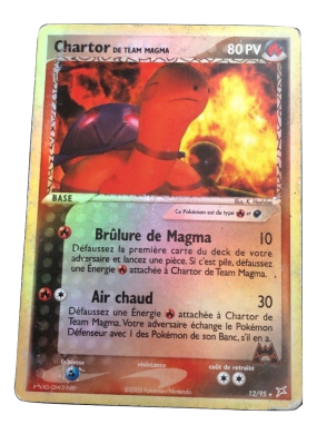 Carte Pokémon Chartor de Team Magma 12/95 Holographique Team Magma VS Team Aqua