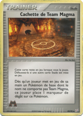 Carte Pokémon Cachette de Team Magma 83/95 Peu commune Team Magma VS Team Aqua