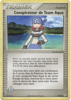 Carte Pokémon Conspirateur de Team Aqua 77/95 Peu commune Team Magma VS Team Aqua