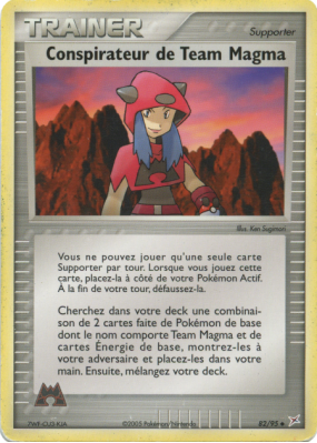 Carte Pokémon Conspirateur de Team Magma 82/95 Peu commune Team Magma VS Team Aqua