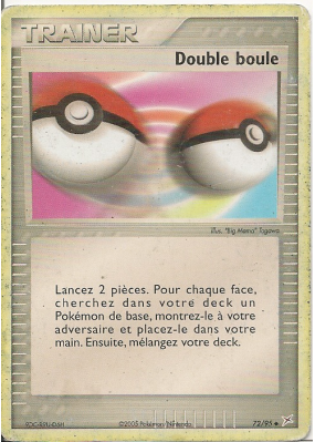 Carte Pokémon Double boule 72/95 Peu commune Team Magma VS Team Aqua