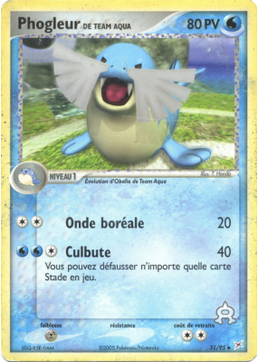 Carte Pokémon Phogleur de Team Aqua 31/95 Peu commune Team Magma VS Team Aqua