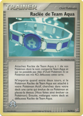 Carte Pokémon Raclée de Team Aqua 76/95 Peu commune Team Magma VS Team Aqua