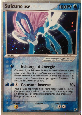 Carte Pokémon Suicune ex 94/95 Ultra Rare Team Magma VS Team Aqua