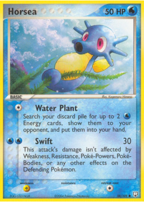 Carte Pokémon Horsea 58/109 Commune Team Rocket Returns
