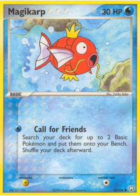 Carte Pokémon Magikarp 65/109 Commune Team Rocket Returns