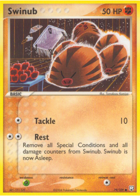 Carte Pokémon Swinub 79/109 Commune Team Rocket Returns