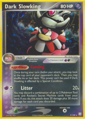 Carte Pokémon Dark Slowking 9/109 Holographique Team Rocket Returns