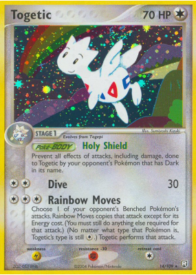 Carte Pokémon Togetic 14/109 Holographique Team Rocket Returns