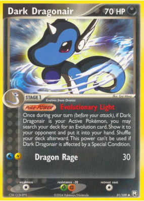 Carte Pokémon Dark Dragonair 31/109 Peu commune Team Rocket Returns
