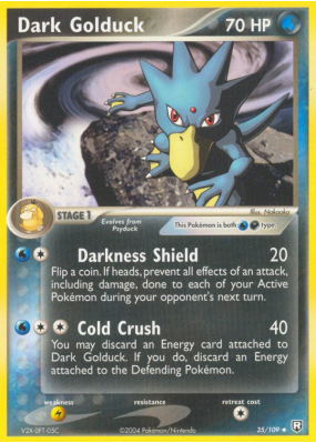 Carte Pokémon Dark Golduck 35/109 Peu commune Team Rocket Returns