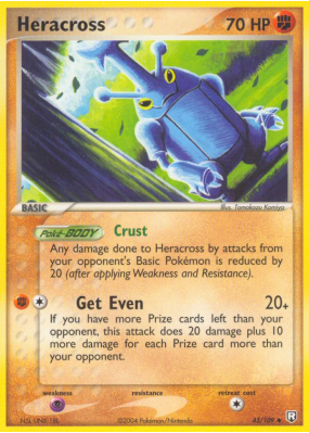 Carte Pokémon Heracross 43/109 Peu commune Team Rocket Returns
