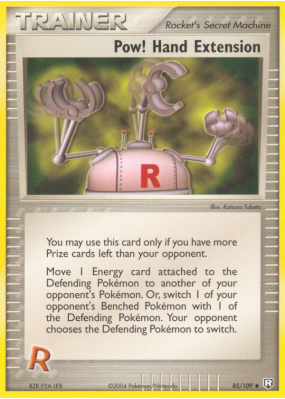 Carte Pokémon Pow! Hand Extension 85/109 Peu commune Team Rocket Returns