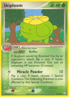 Carte Pokémon Skiploom 49/109 Peu commune Team Rocket Returns