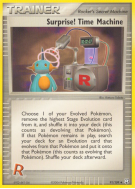 Carte Pokémon Surprise! Time Machine 91/109 Peu commune Team Rocket Returns