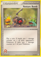 Carte Pokémon Venture Bomb 93/109 Peu commune Team Rocket Returns