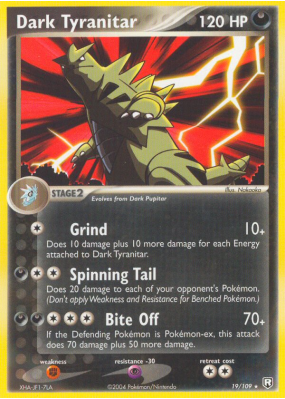 Carte Pokémon Dark Tyranitar 19/109 Rare Team Rocket Returns