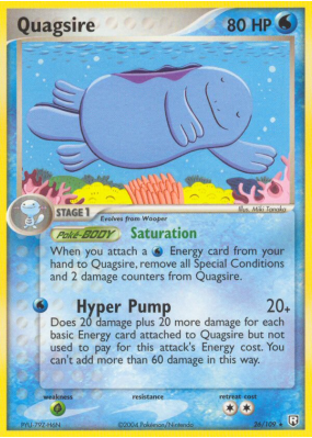 Carte Pokémon Quagsire 26/109 Rare Team Rocket Returns