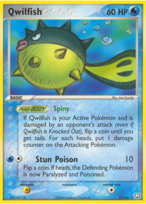 Carte Pokémon Qwilfish 27/109 Rare Team Rocket Returns