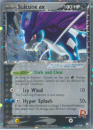 Carte Pokémon Rocket's Suicune ex 105/109 Ultra Rare Team Rocket Returns