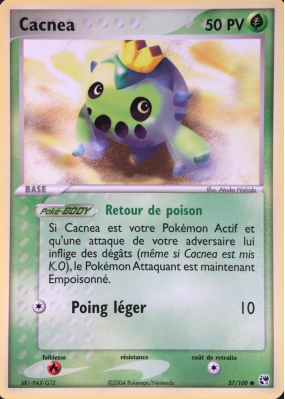 Carte Pokémon Cacnea 57/100 Commune Tempête de sable